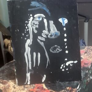 Mystical Black and White Abstract Painting